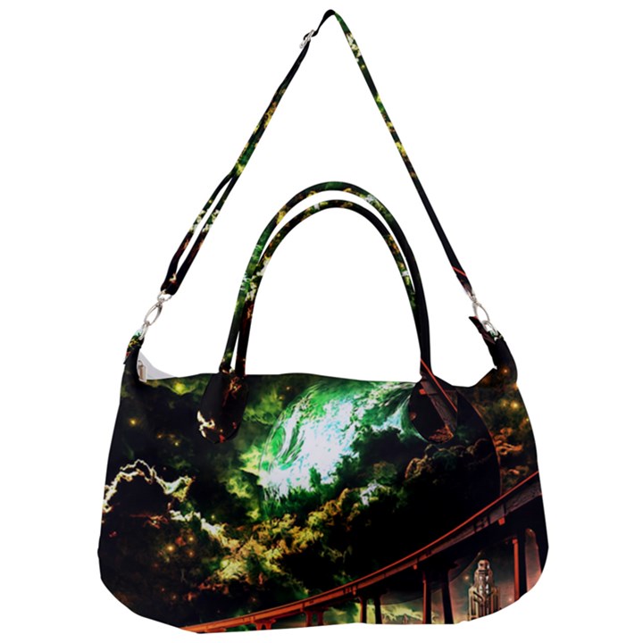 Science Fiction Forward Futuristic Removal Strap Handbag