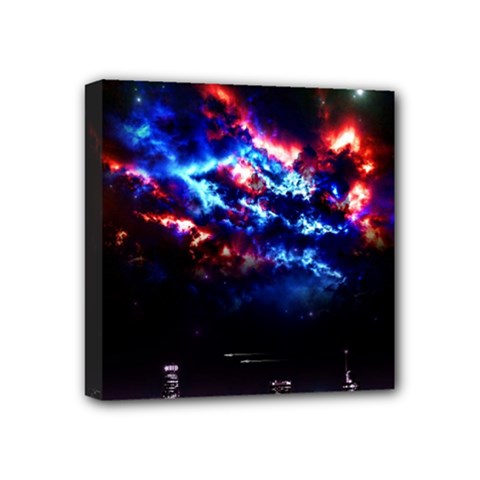 Science Fiction Sci Fi Forward Mini Canvas 4  X 4  (stretched) by Pakrebo