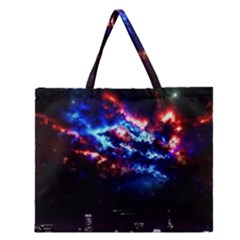 Science Fiction Sci Fi Forward Zipper Large Tote Bag by Pakrebo