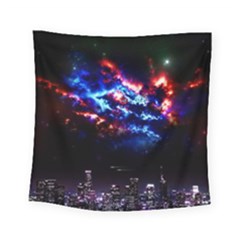 Science Fiction Sci Fi Forward Square Tapestry (small) by Pakrebo