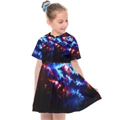 Science Fiction Sci Fi Forward Kids  Sailor Dress by Pakrebo