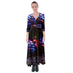 Science Fiction Sci Fi Forward Button Up Maxi Dress