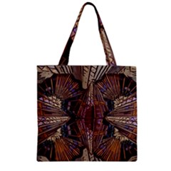 Abstract Design Backdrop Pattern Zipper Grocery Tote Bag by Pakrebo