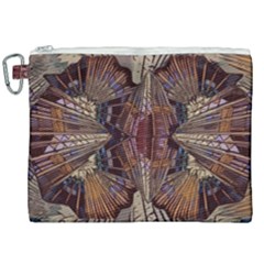 Abstract Design Backdrop Pattern Canvas Cosmetic Bag (xxl) by Pakrebo