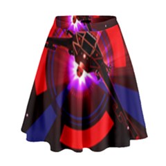 Science Fiction Cover Adventure High Waist Skirt