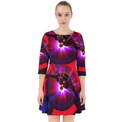 Science Fiction Cover Adventure Smock Dress by Pakrebo