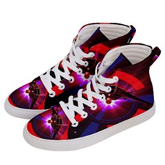 Science Fiction Cover Adventure Women s Hi-top Skate Sneakers by Pakrebo