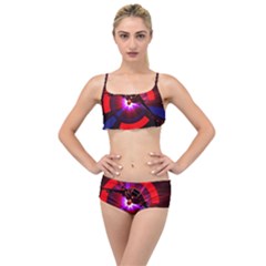 Science Fiction Cover Adventure Layered Top Bikini Set by Pakrebo