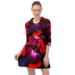 Science Fiction Cover Adventure Mini Skater Shirt Dress