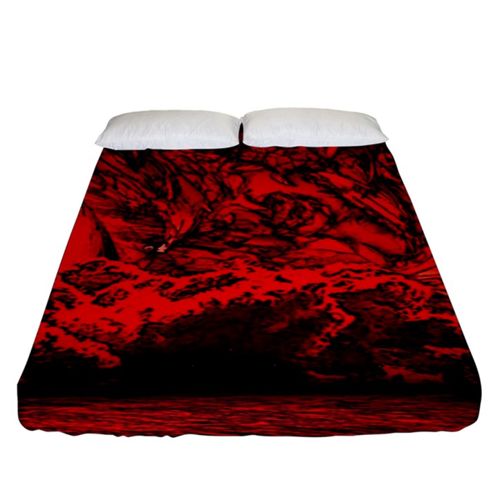 Planet Hell Hell Mystical Fantasy Fitted Sheet (King Size)