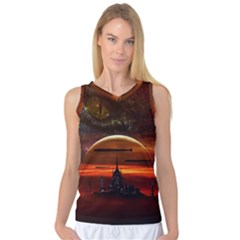 Science Fiction Digital Illustration Women s Basketball Tank Top by Pakrebo