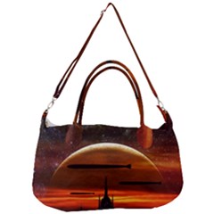 Science Fiction Digital Illustration Removal Strap Handbag by Pakrebo