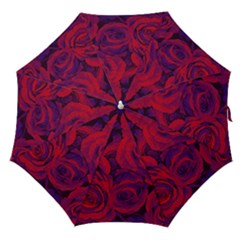 Roses Red Purple Flowers Pretty Straight Umbrellas by Pakrebo