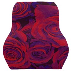 Roses Red Purple Flowers Pretty Car Seat Back Cushion  by Pakrebo