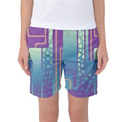 Non Seamless Pattern Background Women s Basketball Shorts by Pakrebo