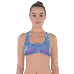 Non Seamless Pattern Background Got No Strings Sports Bra by Pakrebo