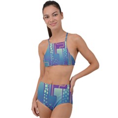 Non Seamless Pattern Background High Waist Tankini Set by Pakrebo