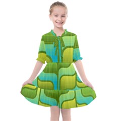 Background Color Texture Bright Kids  All Frills Chiffon Dress