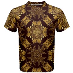 Gold Black Book Cover Ornate Men s Cotton Tee by Pakrebo