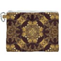 Gold Black Book Cover Ornate Canvas Cosmetic Bag (XXL) View1