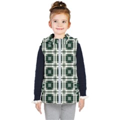 Pattern Design Texture Fashion Kids  Hooded Puffer Vest by Pakrebo