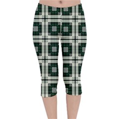 Pattern Design Texture Fashion Velvet Capri Leggings 