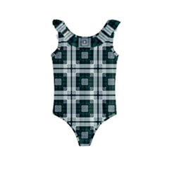 Pattern Design Texture Fashion Kids  Frill Swimsuit by Pakrebo