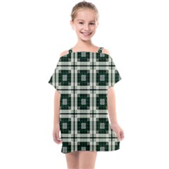 Pattern Design Texture Fashion Kids  One Piece Chiffon Dress