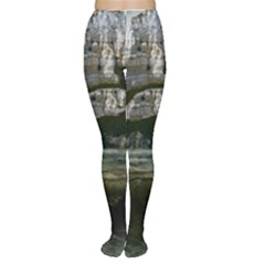 Sea Island Castle Landscape Tights by Pakrebo