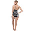 Sea Island Castle Landscape High Neck One Piece Swimsuit View2