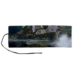 Sea Island Castle Landscape Roll Up Canvas Pencil Holder (m)