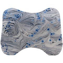 Marbled Paper Mottle Color Movement Head Support Cushion by Pakrebo