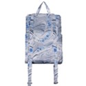 Marbled Paper Mottle Color Movement Buckle Everyday Backpack View3