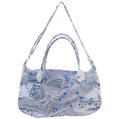 Marbled Paper Mottle Color Movement Removal Strap Handbag by Pakrebo