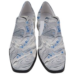 Marbled Paper Mottle Color Movement Women Slip On Heel Loafers by Pakrebo