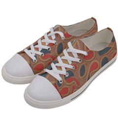 Background Abstract Non Seamless Women s Low Top Canvas Sneakers