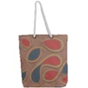 Background Abstract Non Seamless Full Print Rope Handle Tote (Large) View2