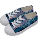 Sea Waves Ocean Water Beach Surf Kids  Low Top Canvas Sneakers View2