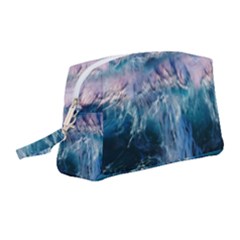 Sea Waves Ocean Water Beach Surf Wristlet Pouch Bag (medium) by Pakrebo