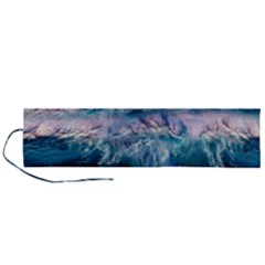 Sea Waves Ocean Water Beach Surf Roll Up Canvas Pencil Holder (l) by Pakrebo