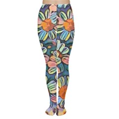 Daisies Flowers Colorful Garden Tights by Pakrebo