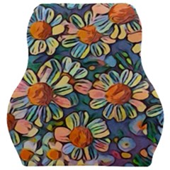 Daisies Flowers Colorful Garden Car Seat Velour Cushion  by Pakrebo