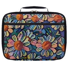 Daisies Flowers Colorful Garden Full Print Lunch Bag by Pakrebo