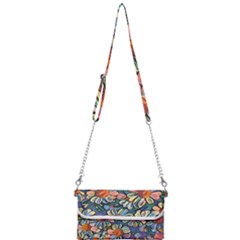 Daisies Flowers Colorful Garden Mini Crossbody Handbag by Pakrebo