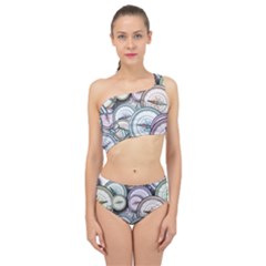 Compass Direction North South East Spliced Up Two Piece Swimsuit by Pakrebo