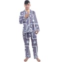 Pattern Non Seamless Background Men s Satin Pajamas Long Pants Set View1