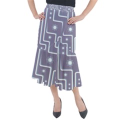 Pattern Non Seamless Background Midi Mermaid Skirt