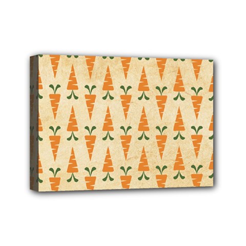 Patter Carrot Pattern Carrot Print Mini Canvas 7  X 5  (stretched) by Pakrebo