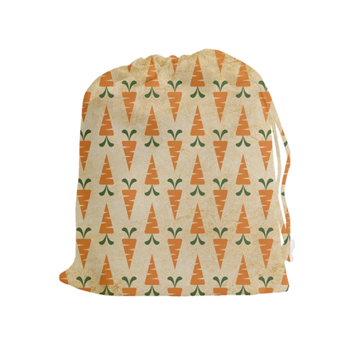 Patter Carrot Pattern Carrot Print Drawstring Pouch (XL)