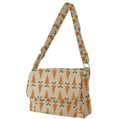 Patter Carrot Pattern Carrot Print Full Print Messenger Bag by Pakrebo